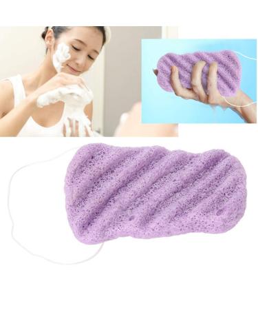 Salmue Konjac Sponge Set - 100% Natural Long Wave Type for Deep Cleansing Body & Facial Care - Purple - Buy Online on SooperMarket.com