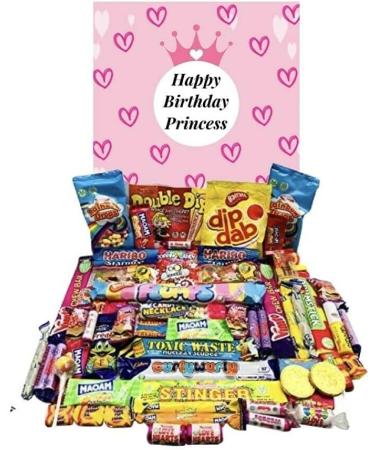 Happy Birthday Princess Sweets Pick N Mix The Ultimate Retro Sweet Selection 70s 80s Box Sweet Hamper -Present gift for Birthday - Buy Online on SooperMarket.com