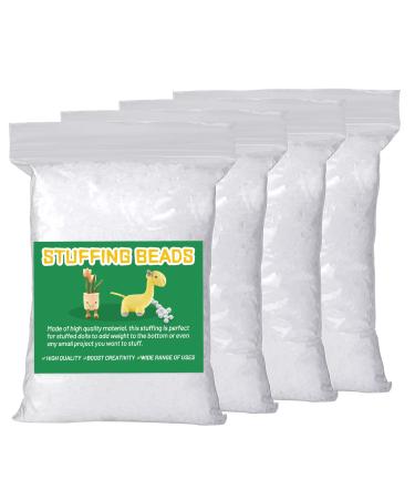 1200g/42.32oz Stuffing Beads, Craft Stuffing Beads, Bean Bag Filler Beads, Plastic Filler Beads Stuffing for Stuffed Animals Small Dolls Part Pillow DIY Crafts