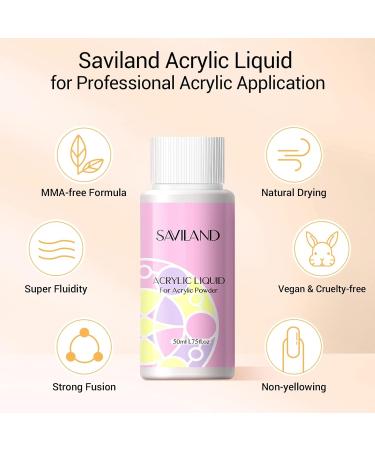 SAVILAND Acrylic Nail Kit with Nail Drill - All-In-One Professional Set for Beginners Gel Polish & UV Light - DIY Home Salon Gift - Buy Online on SooperMarket.com