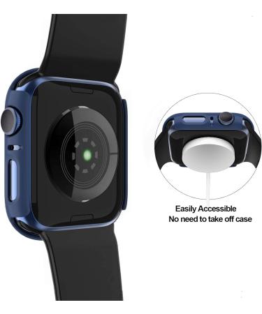 2 Pack Hard PC Case with Tempered Glass Protector for Apple Watch Series 3/2/1 42mm - Buy Online on SooperMarket.com