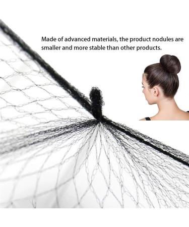 100 Pcs Hair Nets - Invisible Elastic Edge Mesh for Wig & Bun Fixation - Black Ladies Hair Accessories - Buy Online on SooperMarket.com
