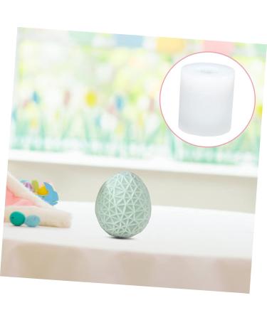 STOBOK Easter Egg Mold Silicone Molds Easter Soap Diy Supply Candle Mold Decorations Vertical Stripes White 7x6.5cm - Buy Online on SooperMarket.com
