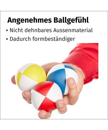 Professional Juggling Balls 3 Set | Beginner-Friendly with Instructions | Millet-Filled for Comfort - Buy Online on SooperMarket.com