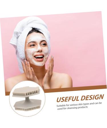Mikinona Face Brush Silicone Face Cleansing Brush Face Cleansing Brush for Blackhead Facial Brush Cleaning Brush Face Cleansing Brush Exfoliator Double Sided Silica Gel Scrub 6.50X6.50X4.00CM Grey - Buy Online on SooperMarket.com