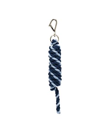 Jumpers Horse Line Jhl Cotton Lead Rope Navy/light Blue - Navy/Light Blue Regular