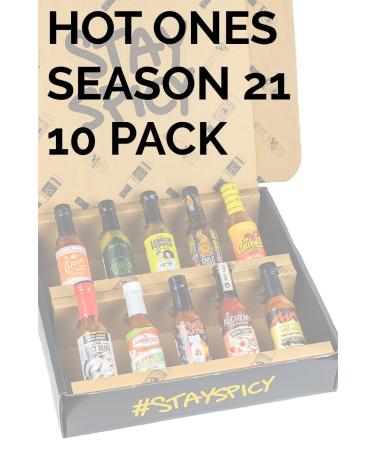 Hot Ones Season 21 Hot Sauces 10-Pack - 5 fl oz Bottles - Buy Online on SooperMarket.com