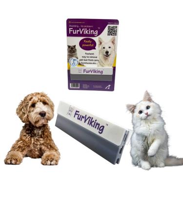 Furviking Pet Hair Remover For dog & cat | Reusable | Easily cleans Animal & Pets Fur from Fabrics Sofa Bed Carpet and Car| Redesigned Lint Rollers System