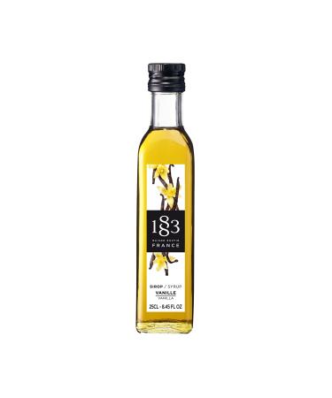 1883 Maison Routin Premium Vanilla Syrup for Coffee Hot Chocolate & Cocktails Glass 250ml Vanilla 250 ml (Pack of 1)