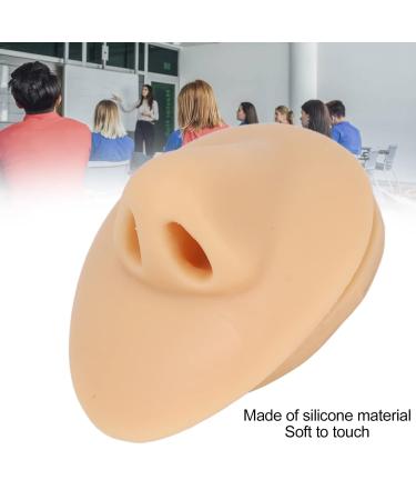 3D Simulated Soft Silicone Nose Model - Reusable Piercing Practice Tool | Ideal for Beauty Salons & Acupuncture Teaching - Buy Online on SooperMarket.com