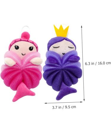 Angoily 8 Pcs Cartoon Bath Balls & Scrubbers - Kids Exfoliating Shower Sponge | Soft Bathing Pouf & Loofah for a Gentle Clean - Buy Online on SooperMarket.com