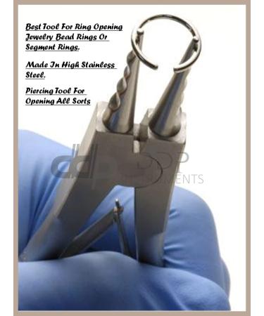 DDP Stainless Steel Ring Opener Piercing Tool Hoops Heavy Big Gauge Captive Bead Opening Pliers - Buy Online on SooperMarket.com