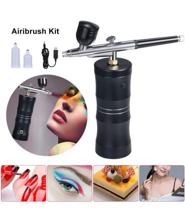 Kydelty Rechargeable Mini Airbrush Kit with Compressor for Makeup, Tattoo, Nail Art - Portable Handheld Air Brush for Face Paint and Model Painting - Buy Online on SooperMarket.com