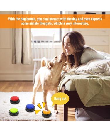 Lufeis Dog Training Bells - 4 Pack Recording Buzzers for Potty Communication & Cleanliness Training - Interactive Pet Doorbell Buttons - Buy Online on SooperMarket.com