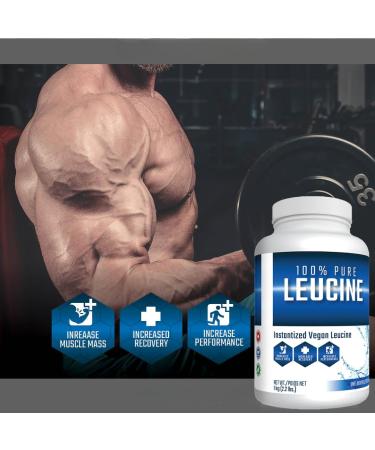 100% Pure Leucine | Instantized Vegan Leucine | 5 Grams of Instantized Vegan Leucine for Protein Synthesis & Recovery | 200 Servings Per Container 1000 G (Unflavoured) Unflavoured 1KG - Buy Online on SooperMarket.com