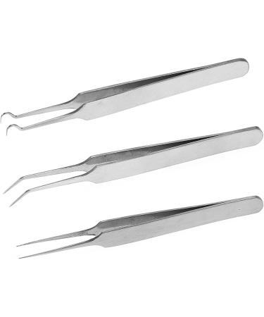 Blackhead Remover Comedone Extractor 3 in 1 Professional Stainless Skin Acne Blemish Whitehead Popping Removing Surgical Tools Set Silver( ) - Buy Online on SooperMarket.com