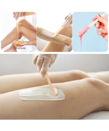 200pcs Wooden Eyebrow Spatulas for Waxing - Small Wax Sticks & Waxing Set - Buy Online on SooperMarket.com