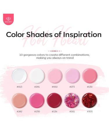 Modelones Poly Extension Gel Nail Kit - 10 Colors with 6W Nail Lamp | All-in-One Poly Builder Nail Gel Set for Women - Buy Online on SooperMarket.com