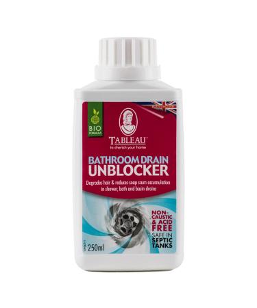 Tableau Bathroom Drain Unblocker Eco Friendly Enzymes to Unblock Shower and Bath Drains. Acid Free Formula. 250ml