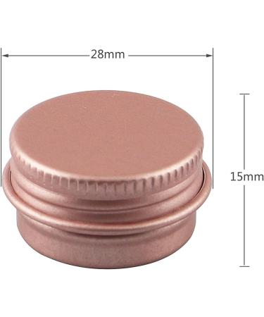 Buy 12 Pack 5ml Matt Pink Aluminum Screw Cap Cans - Perfect for Cosmetics | International Shipping - Buy Online on SooperMarket.com