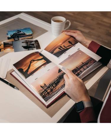 Linen Photo Album for 6x4 Photos | 200 Slip-in Pockets | Sturdy & Long Lasting | Book Bound Fotoalbum with Extra Space for Notes | Ideal Gift for Family & Friends - Buy Online on SooperMarket.com