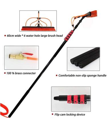 Outdoor Window Cleaning Brush Extendable Cleaner Conservatory Roof Water Fed Telesbrush Window Cleaning Pole Suitable for Photovoltaic Panel Cleaning Trucks Windows/12Ft/3.6 35cm Brush Head 5M/17FT - Buy Online on SooperMarket.com