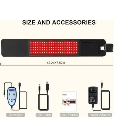 Red Light Lamp Belt Near Infrared Light with 105pcs 3 in 1 Chip Designed LEDs Portable for Home/Office/Trip with No Case - Buy Online on SooperMarket.com