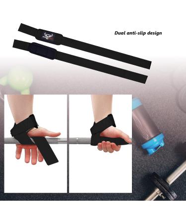 BEAST RAGE Weight Lifting Straps - Padded Wrist Support for Gym Bodybuilding - Non Slip Dumbbell Bar Wraps for Power Deadlift - Advanced Grips for Heavy Duty Exercise - Black - Buy Online on SooperMarket.com