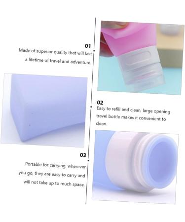 minkissy 2 Sets Travel Bottle Travel Lotion Container Push down Silicone Containers Silicone Refillable Bottle Body Wash Travel Size Travel Containers Liquid Squeeze Bottle Head: Plastic - Buy Online on SooperMarket.com