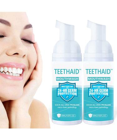 Teethaid mouthwash Teethaid mouthwash upgrade Teethaid Mouthwash tooth whitening toothpaste elimination of bad breath prevention and healing of caries rain regeneration (2PCs)