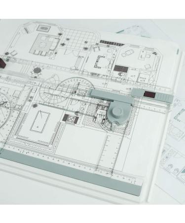 JILoffice A3 Drawing Board  Lightweight Multi-Funtion Drafting Table with Adjustable Measuring System Angle - Buy Online on SooperMarket.com