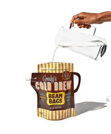 Grady's Cold Brew Coffee Spouch with 2 Bean Bags + Pour Bag - 4 Servings 4oz (Pack of 1) - Buy Online on SooperMarket.com