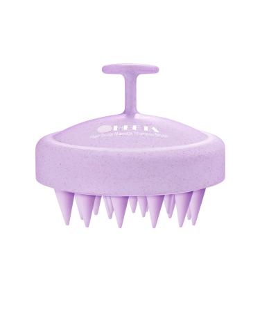 HEETA Scalp Massager for Hair Growth  Soft Silicone Bristles to Remove Dandruff and Relieve Itching  Scalp Scrubber for Hair Care Relax Scalp  Shampoo Brush for Wet Dry Hair  Upgraded Material  Purple
