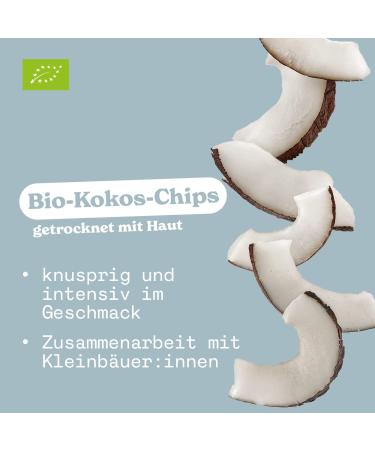 Nut Perfect Bio Coconut Chips - Organic Crispy Dried Coconut 100g | Intense Flavor & Sustainable Sourcing with Kleinb uer: Inside - Buy Online on SooperMarket.com