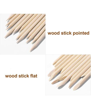 GnHG Rose Wooden Stick Manicure - 100 Pack Orange Wood Nail Shatings for Cuticle Care & Decoration Application - Buy Online on SooperMarket.com