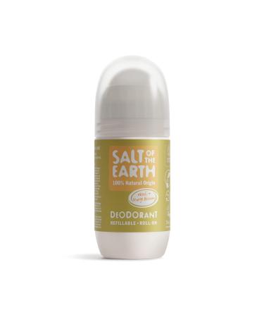 Salt of the Earth - Refillable Natural Deodorant Roll On - Effective Protection 100% Natural Origin Ingredients Eco friendly Vegan Cruelty Free - Women Men & Kids - Neroli & Orange Blossom - 75ml Neroli & Blossom