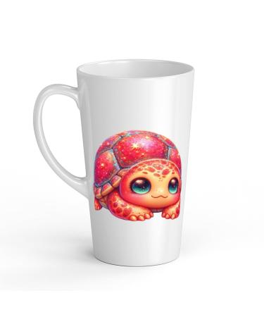 White Ceramic Baby Turtle Mug - Large 483 ml Perfect for Hot Chocolate or Milk Fun and Easy to Use