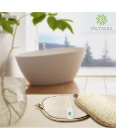 2 Pack Natural Loofah Body Scrubber | Eco-Friendly Exfoliating Shower Sponge for Women and Men - Buy Online on SooperMarket.com