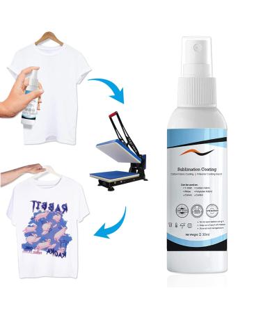 1DFAUL Sublimation Spray  Sublimation Coating Spray for Cotton Shirts  All Fabric  Canvas and Cartons with High Gloss  Quick Dry  Easy Subli for Sublimation  for Formula 1 Step Process  30ml 30ml/1pcs