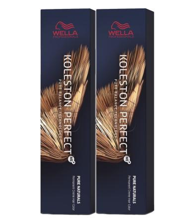Wella 2 pack Koleston Perfect Me+ KP PURE NATURALS 6/07 dark blonde natural brown