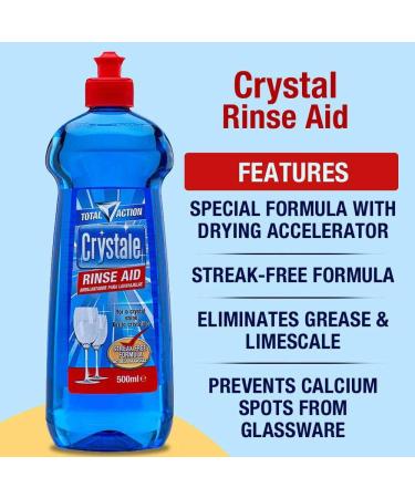 Crystale: Dishwasher Rinse Aid - 500ml & Dishwasher Salt - 2kg (Set of 2) - Buy Online on SooperMarket.com