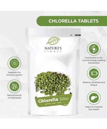 Nature's Finest Organic Chlorella Tablets | 250mg | Natural Detox and Immune Boost Rich in Iron and Chlorophyll | High Protein | Vegan and Vegetarian Friendly 1 - Buy Online on SooperMarket.com