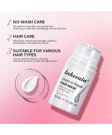 Leave-In Repair Hair Mask | Vegan Collagen for Softening & Restoring Shine | Hydrating Treatment for Dry & Damaged Hair | Split Ends Solution - Buy Online on SooperMarket.com