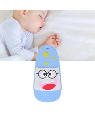 Sensory Silicone Baby Teether Toy - Prevents Thumb Sucking, Improves Coordination (Blue) - Buy Online on SooperMarket.com