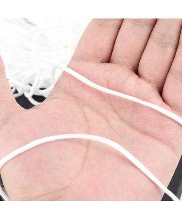 Elastic Strap White Earloop Cord 1/8-Inch (32Yard) - Stretchy Handmade Sewing String - Buy Online on SooperMarket.com