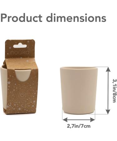 Soft Blush 6 Oz My First Cup | 100% Food-Grade Silicone | Easy Grip Handles | Non-Slip & Soft | Dishwasher Friendly - Buy Online on SooperMarket.com
