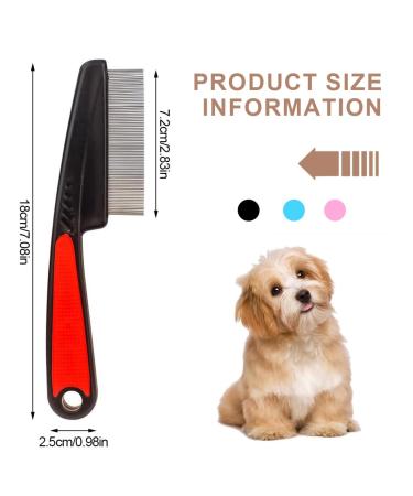 Premium KXUSW Flea Comb Set for Dogs & Cats Professional 3-Part Tool to Effectively Remove Fleas Lice & Loose Hair Keep Your Pets Clean! - Buy Online on SooperMarket.com