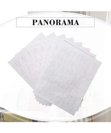 8 Sheets White 1 Inch Vinyl Cursive Alphabet Letter Sticker Set - Self-Adhesive Pantry Labels for Kitchen Containers, Scrapbooking - Grad Cap, Mailbox Signs - Jar Labels - Buy Online on SooperMarket.com