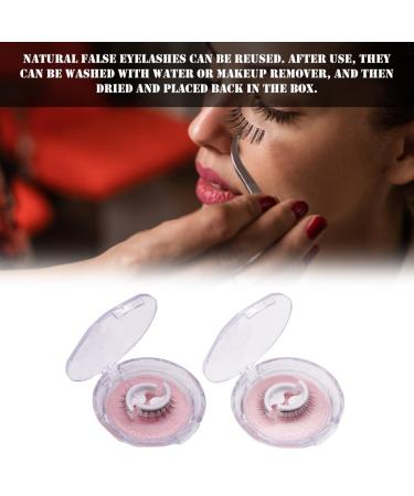 Buy Self Adhesive Waterproof Fake Eyelashes - Reusable Natural Fluffy Lashes (2 Pairs) - Shop Now - Buy Online on SooperMarket.com