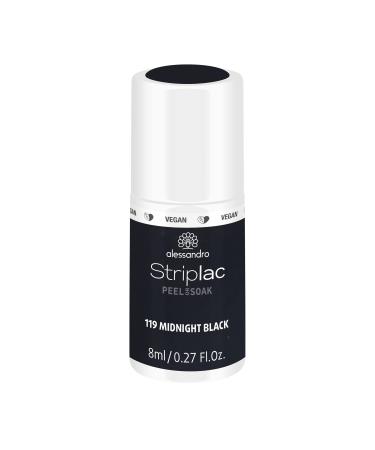 Alessandro Striplac UV nail polish midnight Black-gentle and long-lasting-easy distance thanks to peel-off technology-vegan and animal test-free-8 ml